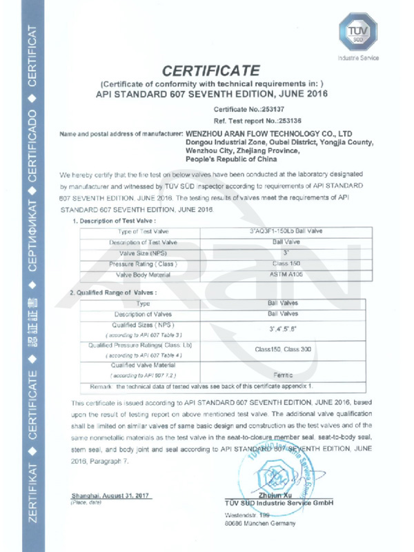9、API607 BALL VALVE 2-6”150LB-300LB